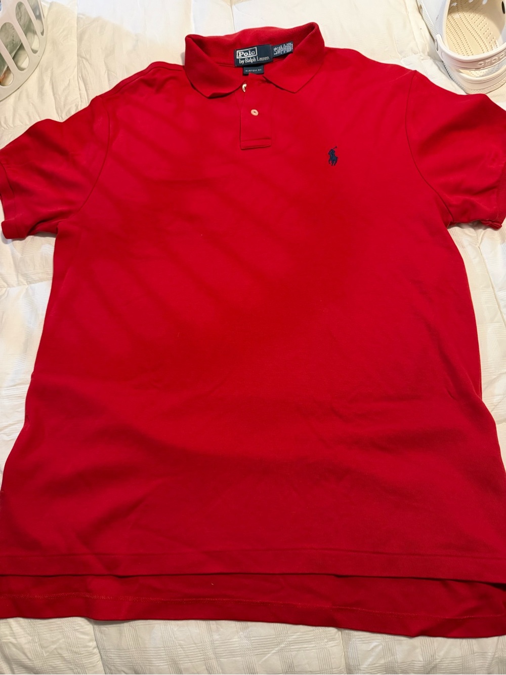 Polo by Ralph Lauren Men's Red Polo with Navy Pony. Immaculate shape Polos